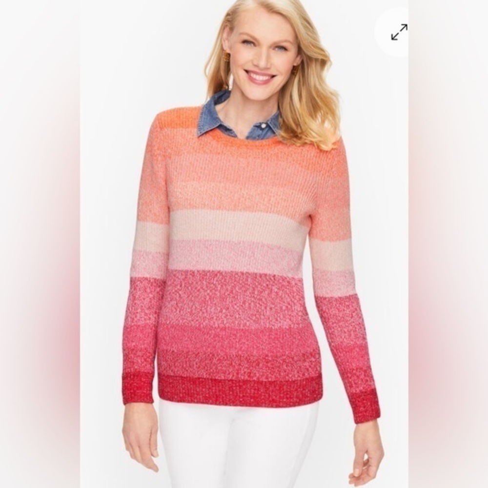 Talbots pima ombré sweater size M